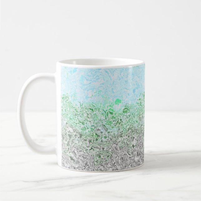 Trippy Boho Groovy Grungy Autoromantic Pride Flag Coffee Mug (Left)