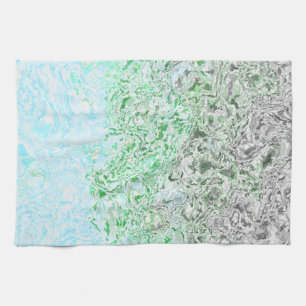 Trippy Boho Groovy Grungy Autoromantic Pride Flag Tea Towel