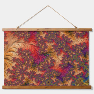Trippy Bright Dazzling Branching Abstract Fractal Hanging Tapestry