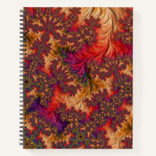 Trippy Bright Dazzling Branching Abstract Fractal Notebook