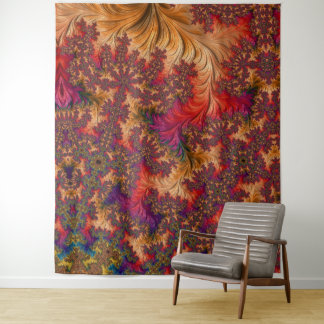 Trippy Bright Dazzling Branching Abstract Fractal Tapestry