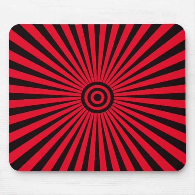 Trippy Bullseye Mouse Pad (Front)