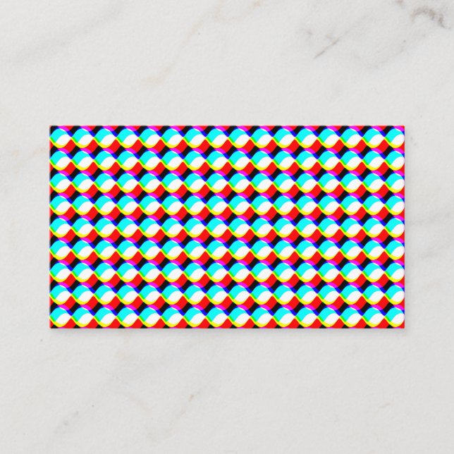 Trippy Circle Connection Business Card (Front)