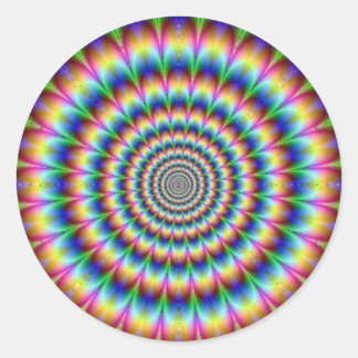 Trippy Classic Round Sticker