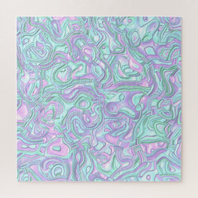 Trippy Colourful 3D Swirls   Jigsaw Puzzle (Vertical)