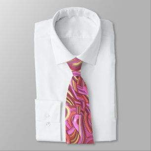 Trippy Colourful 3D Swirls Tie