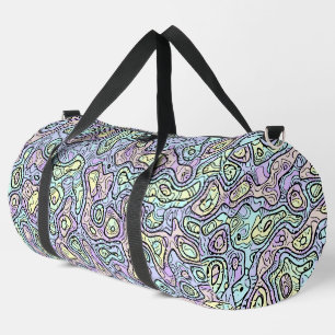 Trippy Colourful Blob Duffle Bag