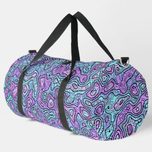 Trippy Colourful Blob Duffle Bag
