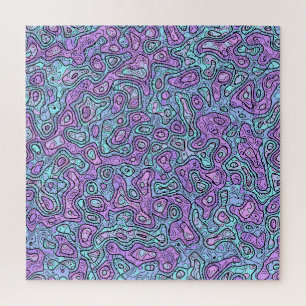 Trippy Colourful Blob Jigsaw Puzzle