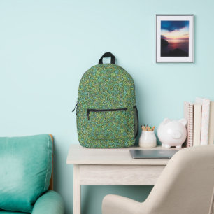 Trippy Colourful Blob Printed Backpack
