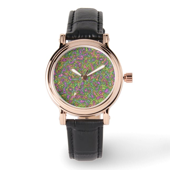 Trippy Colourful Blob Watch (Front)