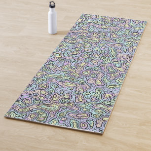 Trippy Colourful Blob Yoga Mat
