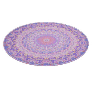 Trippy Colourful Intricate Boho Hippie Mandala Cutting Board