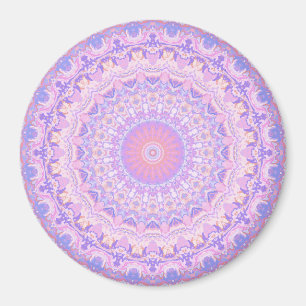 Trippy Colourful Intricate Boho Mandala Magnet