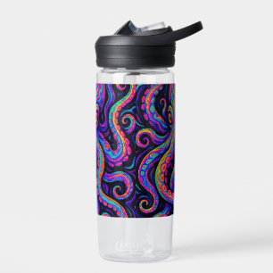 Trippy Colourful Octopus  Water Bottle
