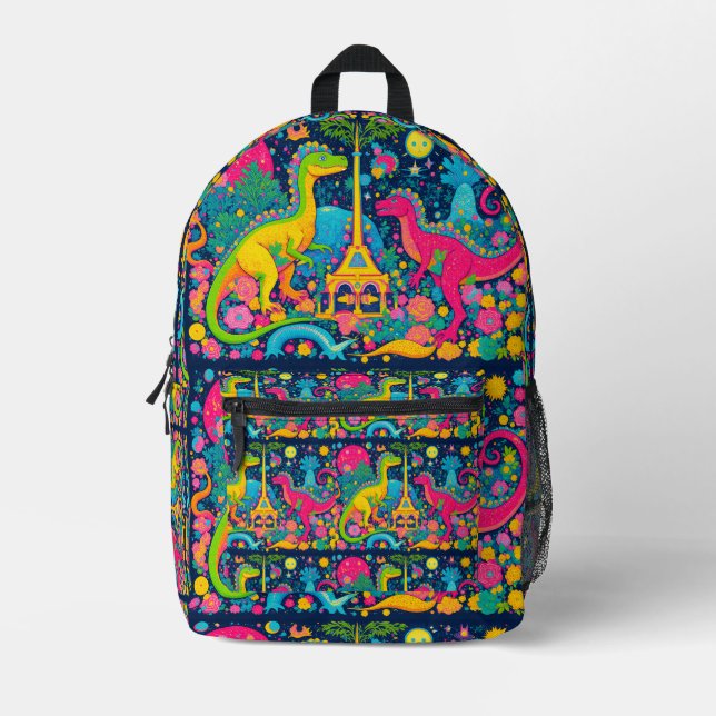 trippy dino backpack (Front)