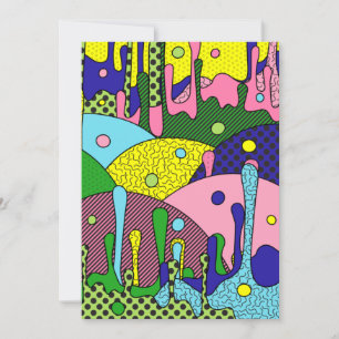Trippy Drippy Holiday Card