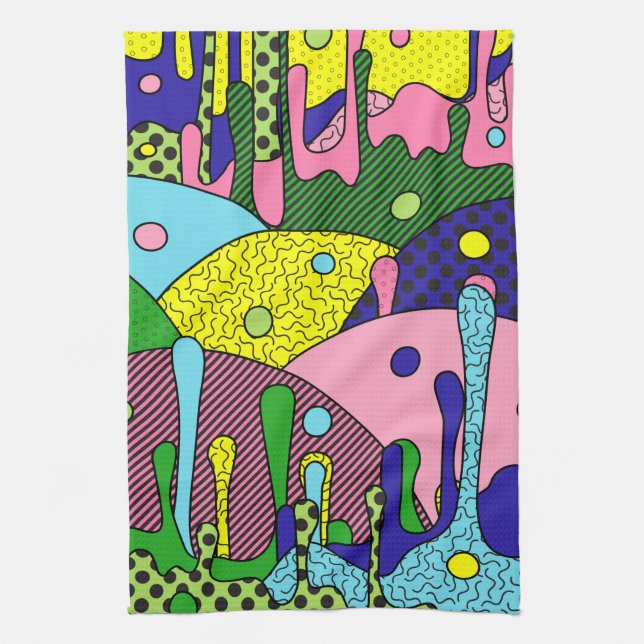 Trippy Drippy Tea Towel (Vertical)