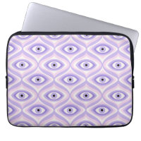 Trippy eye pattern pastel purple pink retro moder