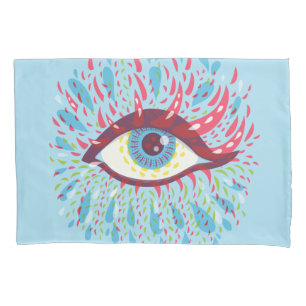 Trippy Eye Psychedelic Art Pillowcase