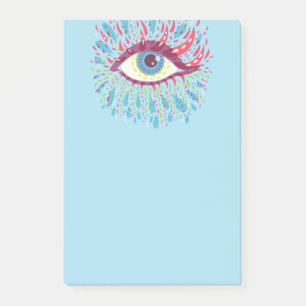 Trippy Eye Psychedelic Art Post-it Notes