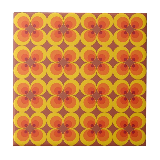 Trippy Flowers  Tile (Front)