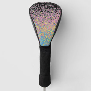 Trippy Funky Pixelated Polygender Pride Flag Golf Head Cover