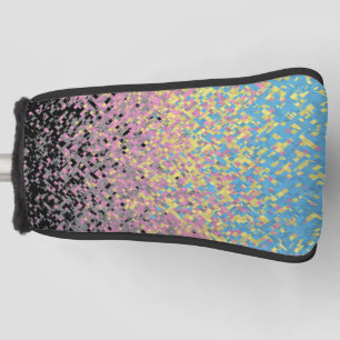 Trippy Funky Pixelated Polygender Pride Flag Golf Head Cover