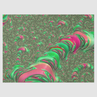 Trippy Funky Psychedelic Groovy Spiral Fractal Art Tissue Paper