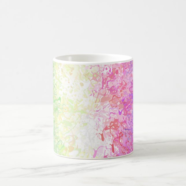 Trippy Groovy Boho Abstract Genderdoe Pride Flag Coffee Mug (Center)
