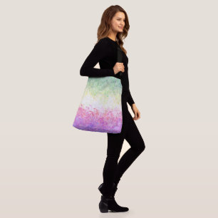 Trippy Groovy Boho Abstract Genderdoe Pride Flag Crossbody Bag