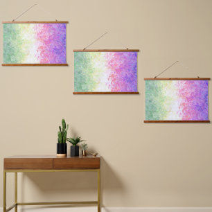 Trippy Groovy Boho Abstract Genderdoe Pride Flag Hanging Tapestry
