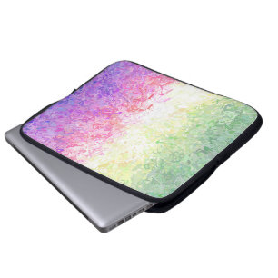 Trippy Groovy Boho Abstract Genderdoe Pride Flag Laptop Sleeve
