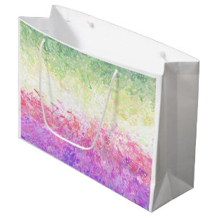 Trippy Groovy Boho Abstract Genderdoe Pride Flag Large Gift Bag