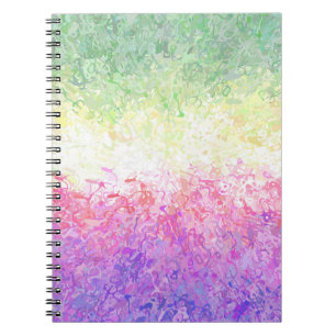 Trippy Groovy Boho Abstract Genderdoe Pride Flag Notebook