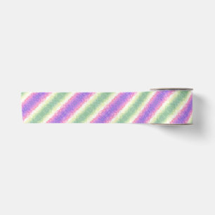 Trippy Groovy Boho Abstract Genderdoe Pride Flag Satin Ribbon
