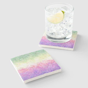 Trippy Groovy Boho Abstract Genderdoe Pride Flag Stone Coaster