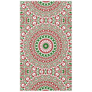 Trippy Hippie Groovy Boho Funky Christmas Mandala Tablecloth
