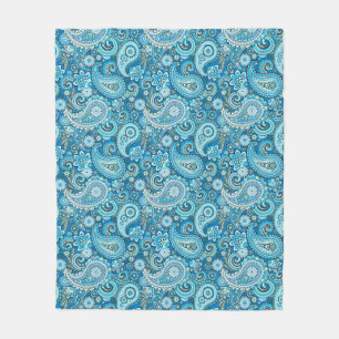 Trippy Hippy Paisley Fleece Blanket
