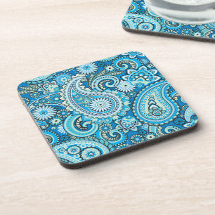 Trippy Hippy Retro Paisley Coaster