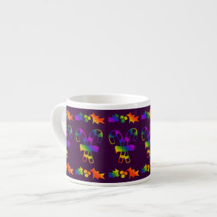 Trippy Holly Canes Espresso Cup