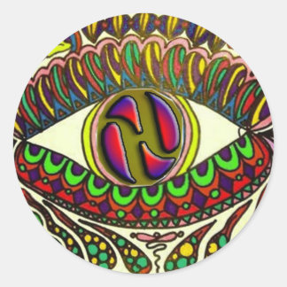 Trippy Hydro Classic Round Sticker