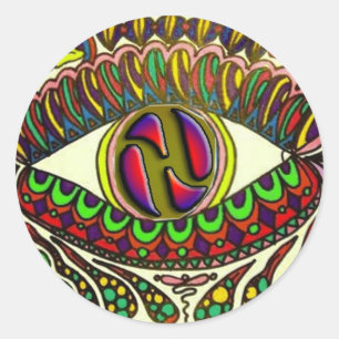 Trippy Hydro Classic Round Sticker
