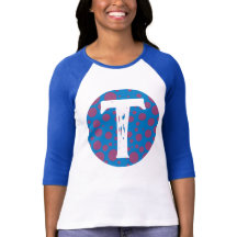 Trippy initial dots purple passion moon circle