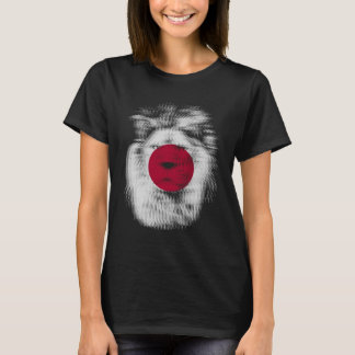 Trippy lion Japan Japanese flag EDM raves techno m T-Shirt