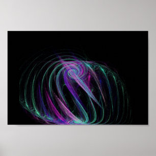 Trippy love fractal poster