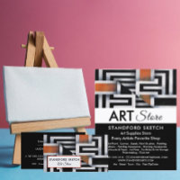 Trippy Maze Pattern,  Art Supplies Store