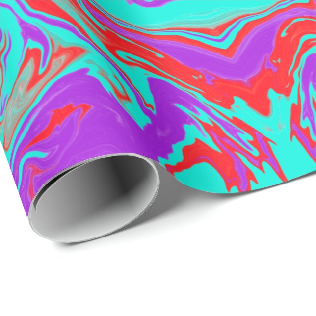 Trippy Modern Liquid Pop Art Candy Lovin Wrapping Paper (Roll Corner)