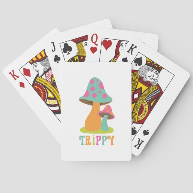Trippy Mushroom Playing Cards (Back)