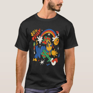 trippy mushrooms psicodelic frog 1 T-Shirt